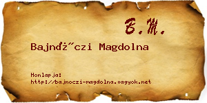 Bajnóczi Magdolna névjegykártya